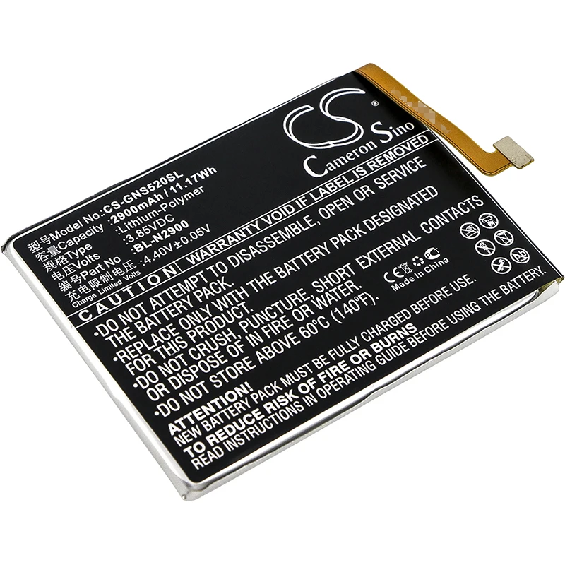 Обновленная батарея Cameron Sino для GIONEE GN3001, GN3001L, S5