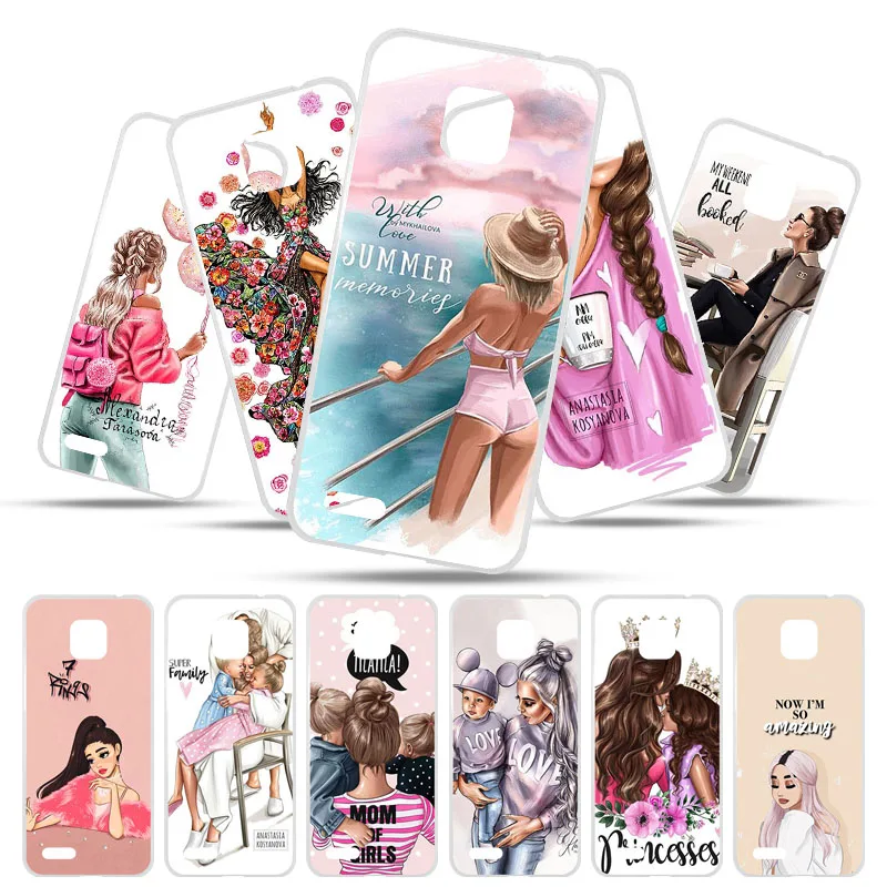 

Phone Etui For Ulifone Note 7 Power 6 5 3S Mix 2 Case Fashion Super Mom Baby Girl Fundas For Ulifone Note7 Mix2 3 S Case Cover
