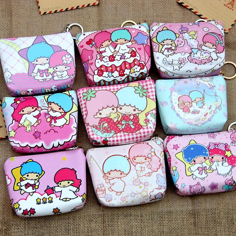 

New Style Japanese And Korean Style Cute Gemini Cartoon Pu Creative Wallet Mini Key Hipster Coin Bag