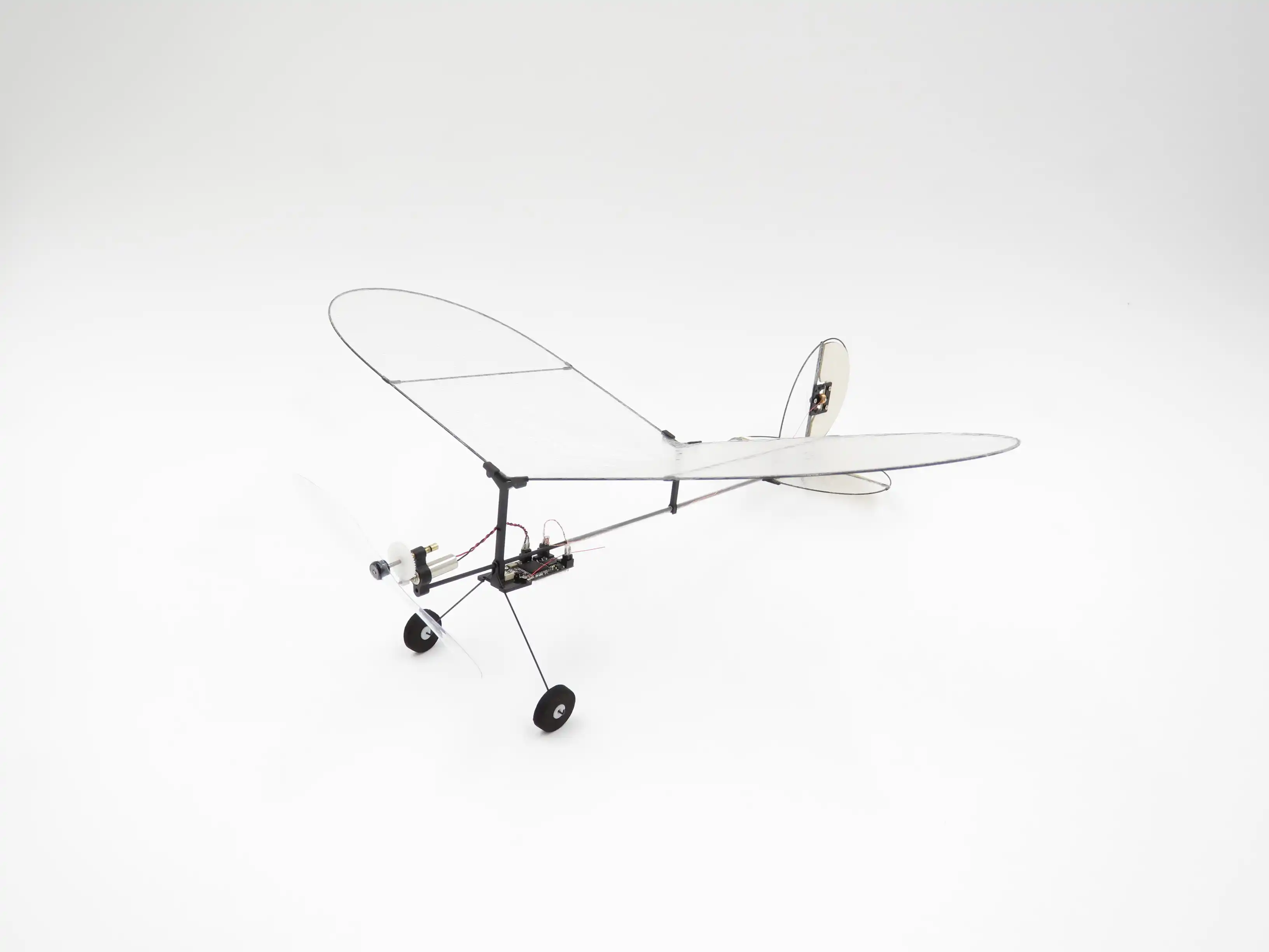 ty model black flyer v2 carbon fiber film rc airplane with power system