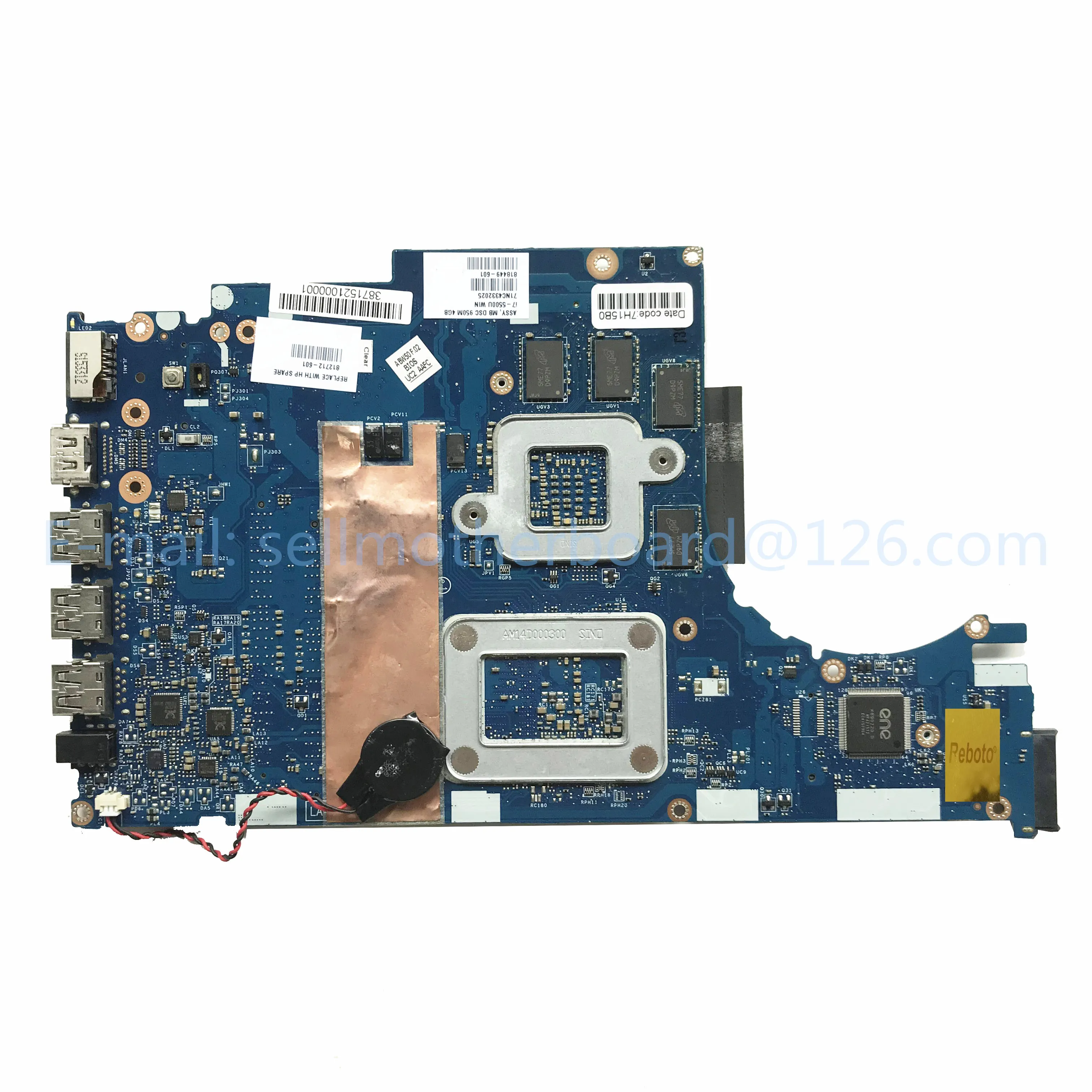 Для hp 15-AE серийная материнская плата для ноутбука 812712-601 812712-501 ABW50 LA-C501P с i7-5500U Процессор GTX950M GPU тестирование Быстрая