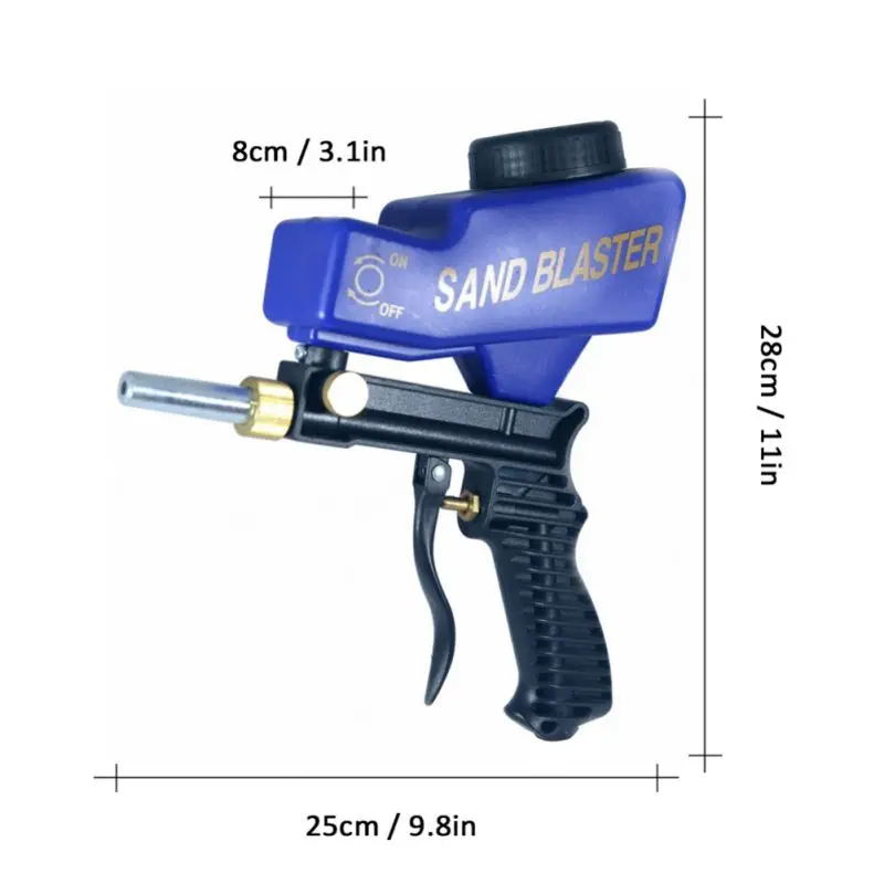 

Small Size Easy Using Anti-rust Protection Air Spot Sand Blaster Gravity Type