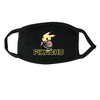 

Cartoon Pikachu Pokemon Mouth Mask Breathable Face Mask Reusable Anti Pollution Face Shield Wind Proof Mouth Cover