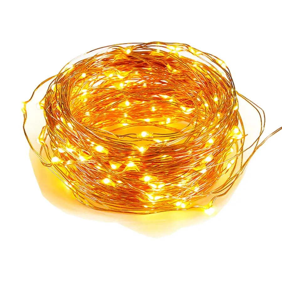 thumbnail image 1 of Guirnalda de luces de alambre de cobre Thrisdar con enchufe de 50/80/100 m, luces navideñas con destellos de estrellas, luces de hadas para fiestas de bodas y árboles de Navidad, 1 of 5