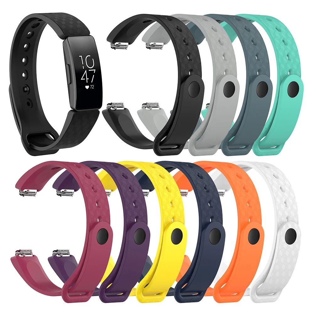 

16mm Silicone Wristband Sport Watch Band Bracelet Strap For Fitbit Inspire/Inspire HR
