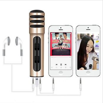

Mini 3.5mm Microphone Stereo Mic Recording Live Singing Mobile Phone Built-In Sound Card Studio Interview Microphone Smartphone