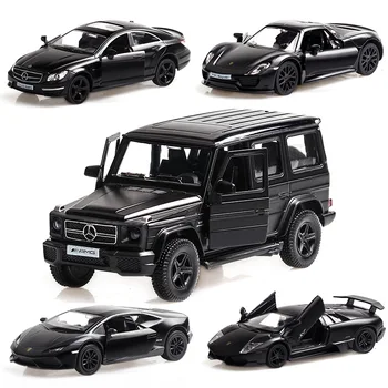 

G63 Frosted Black Alloy Car Model Bentley Simulation Pull Back Sports Car Model Children Pull Back Toy