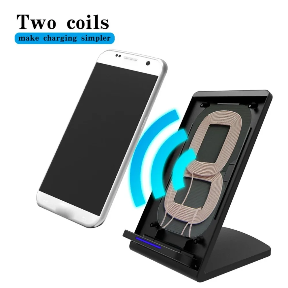 M520 Fast Wireless Charger Qi Certified Charger Wireless Charging Stand Compatible for iPhone X/XS/ XR/XS Max/8/8 Plus