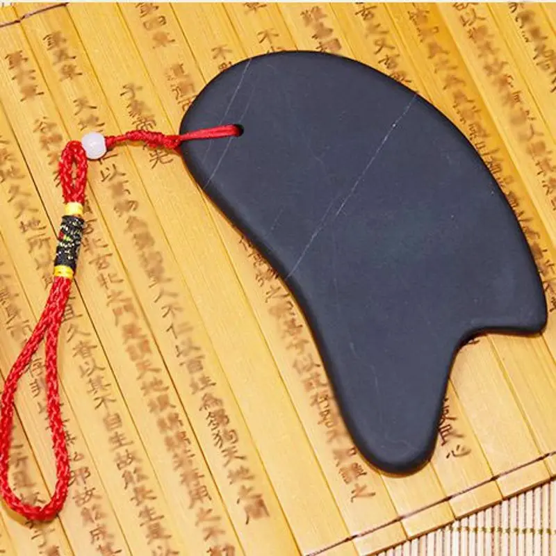 Gua sha инструмент натуральный метеорит соскабливающая доска массажер для лица скребок для лица красота ноги тело общий ребра массажный Меридиан Стик