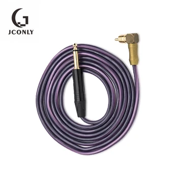 

4 Types Tattoo Machine Clip Cord RCA & Audio Interface Double Copper Wire Hook Line Tattoo Gun Power Supply Cable Accessory