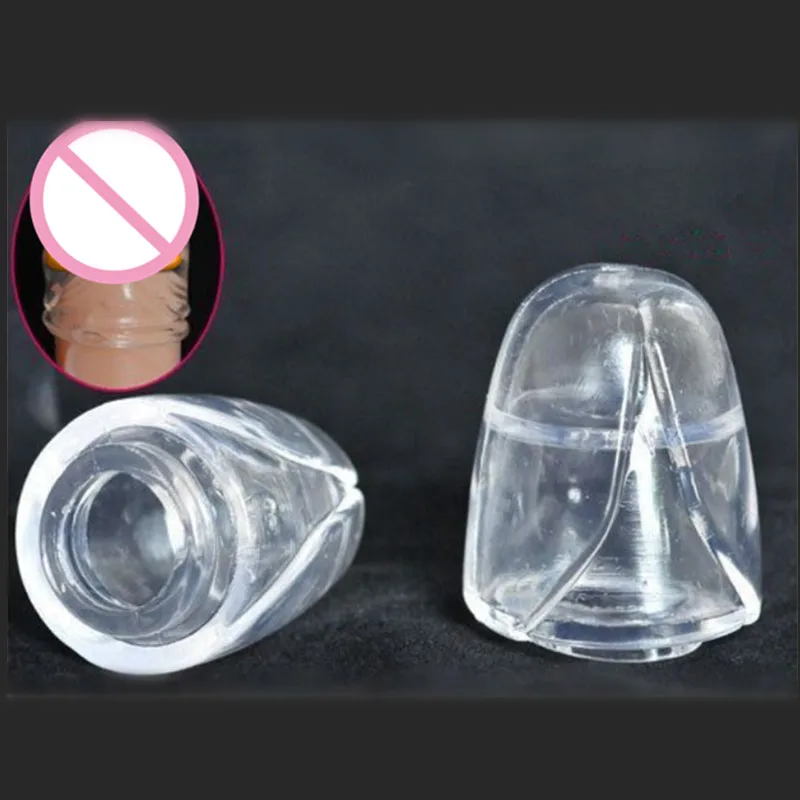 Silicone Reusable Glans Rings Penis Sleeve Condom Foreskin Ring for Men Male Lasting Time Extension Enlargement Condoms | Красота и