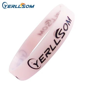 

400pcs/lot High Quality Customized ink injected Rubber silicone bracelets with personal logo S20053110