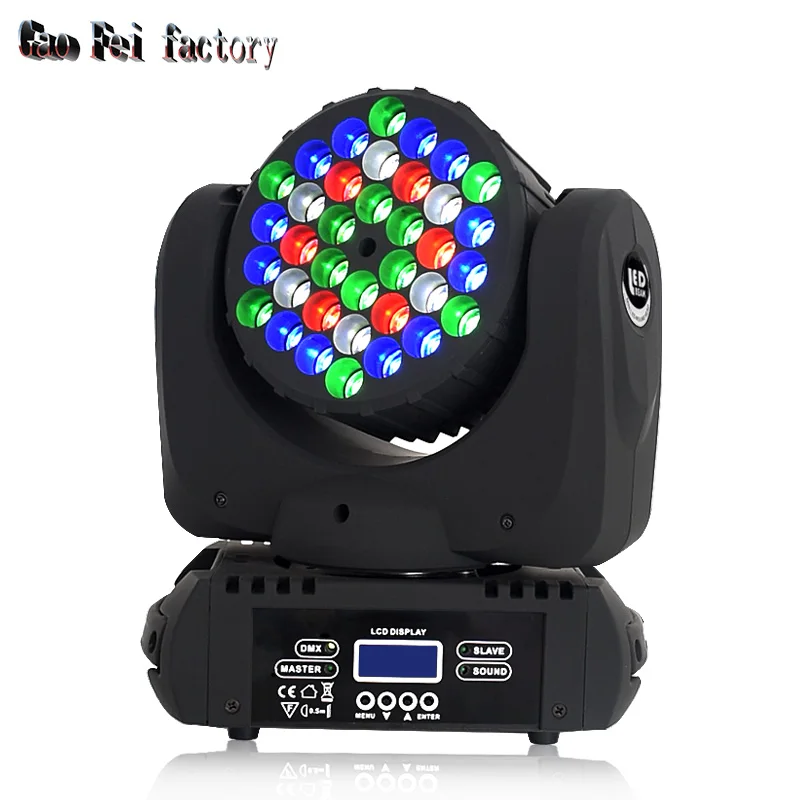 

led moving head light 36X3W rgbw led beam Light DMX512 LED Display Moving Head Light Professional DJ/Bar /Party/Show/Stage Light