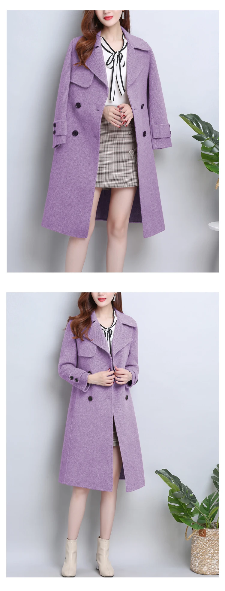 Бренд manteau femme осень зима шерстяное пальто Женская шерстяная куртка Прямой Тонкий длинное кашемировое пальто темперамент элегантные женские куртки