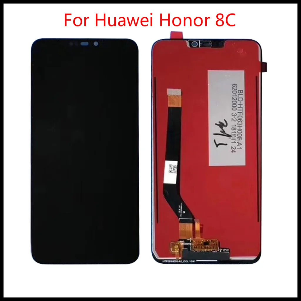 

High Quality For Huawei Honor 8C BKK-AL10 BKK-L21 LCD Display Touch Screen Glass Assembly + Frame Free Tools