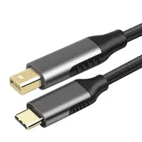 1,8 M USB Typ C 3,1 zu Mini DisplayPort Kabel DP 4K 60HZ Display Port Adapter Kompatibel für thunderbolt 3 Für Macbook