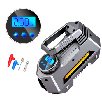 

12V 120W 120PSI Air Compressor Super Bright LED Display Airboat Multifunctional Digital Electric Tyre Inflator Car Emergency