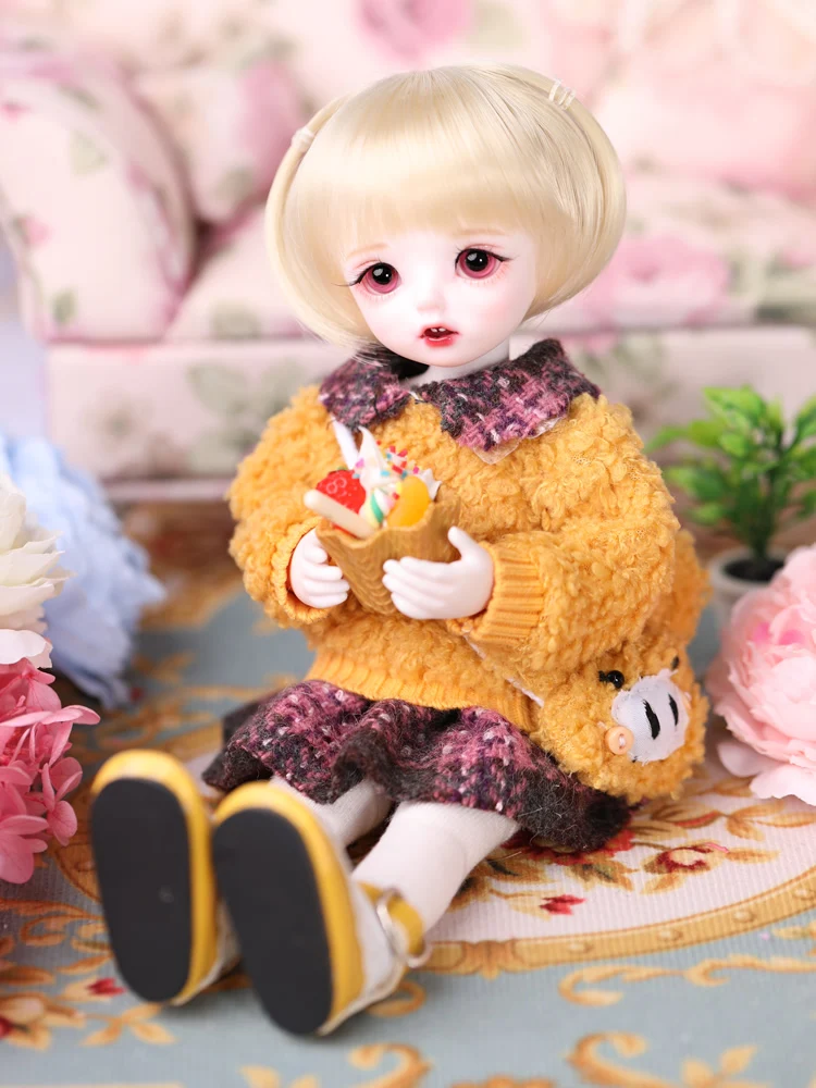 1/6 масштаб BJD Кукла Милый ребенок девочка BJD/SD смола фигурка кукла модель DIY игрушка подарок. В комплекте одежда, обувь, парик полный набор A0086Carol