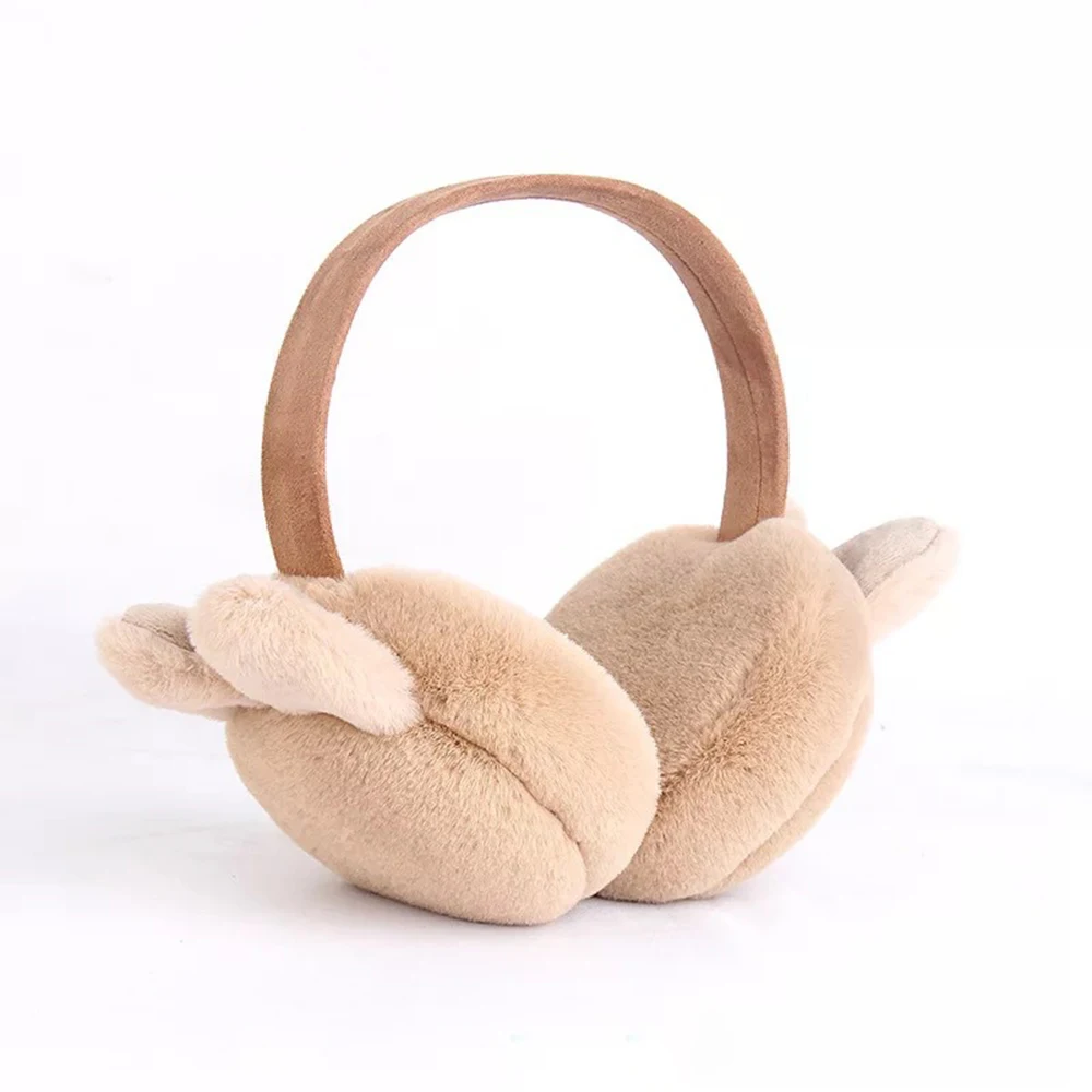 

New Elegant Rabbit Ear Winter Earmuffs For Women Warm Earmuffs Ear Warmers Gifts For Girls Cover Ears Outdoor Riding Keep Warm