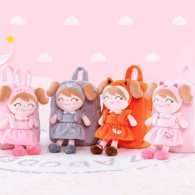 Gloveleya Dolls Stuffed Animal Backpacks Forest Animal Dolls Kids Rag Doll Bags Baby Girl Gifts Stuffed Toys Plush Toys 1