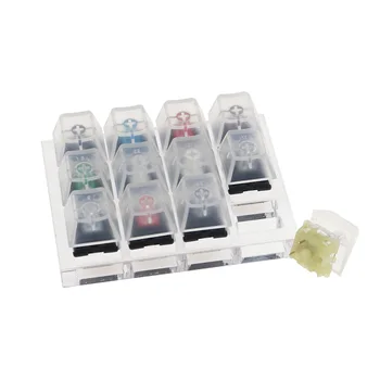 

Translucent Sampler Keyboard Tester Game Simulate Mini PCB Portable Shaft Testing Tool 12 Keycaps For Cherry MX Switches
