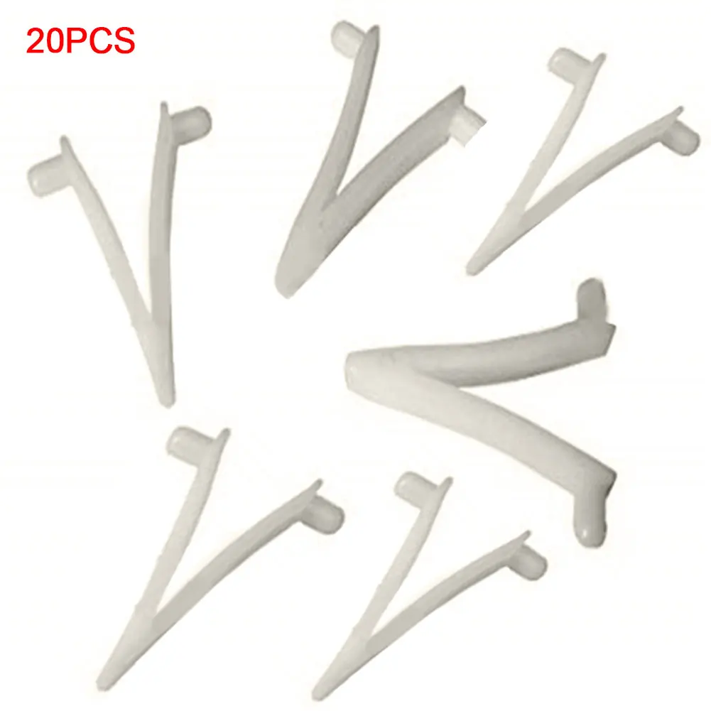 

20pcs/pack V Clamp Telescopic Rod Suction Head Durable For Pool Brush Home Replacement Swimming Tool Butterfly Clip Cleaning