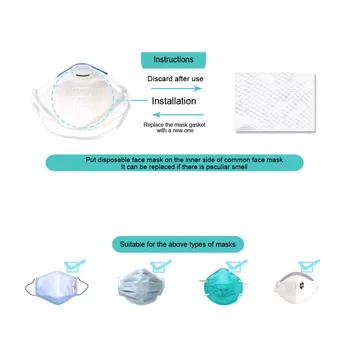 

10/20/50PC Filter Mouth Mask Anti Dust Face Mask Filter Paper Mask Gasket Face Mask Filter Activated Carbon Breathing Filters