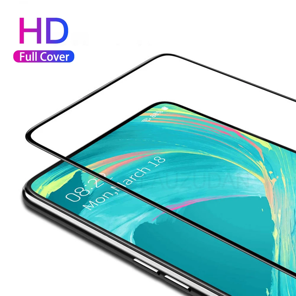 Screen Protector for Samsung A51 A71 A50 A70 All Glue Tempered Glass for Samsung A10 A20 A30 A40 A60 M10 M20 Full Cover Glass 