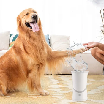

Automatic Pet Foot Claw Washer USB Rechargeable Electric Dog Paw Cleaner Portable Silicone Pet Foot Cleaning Cup Massager