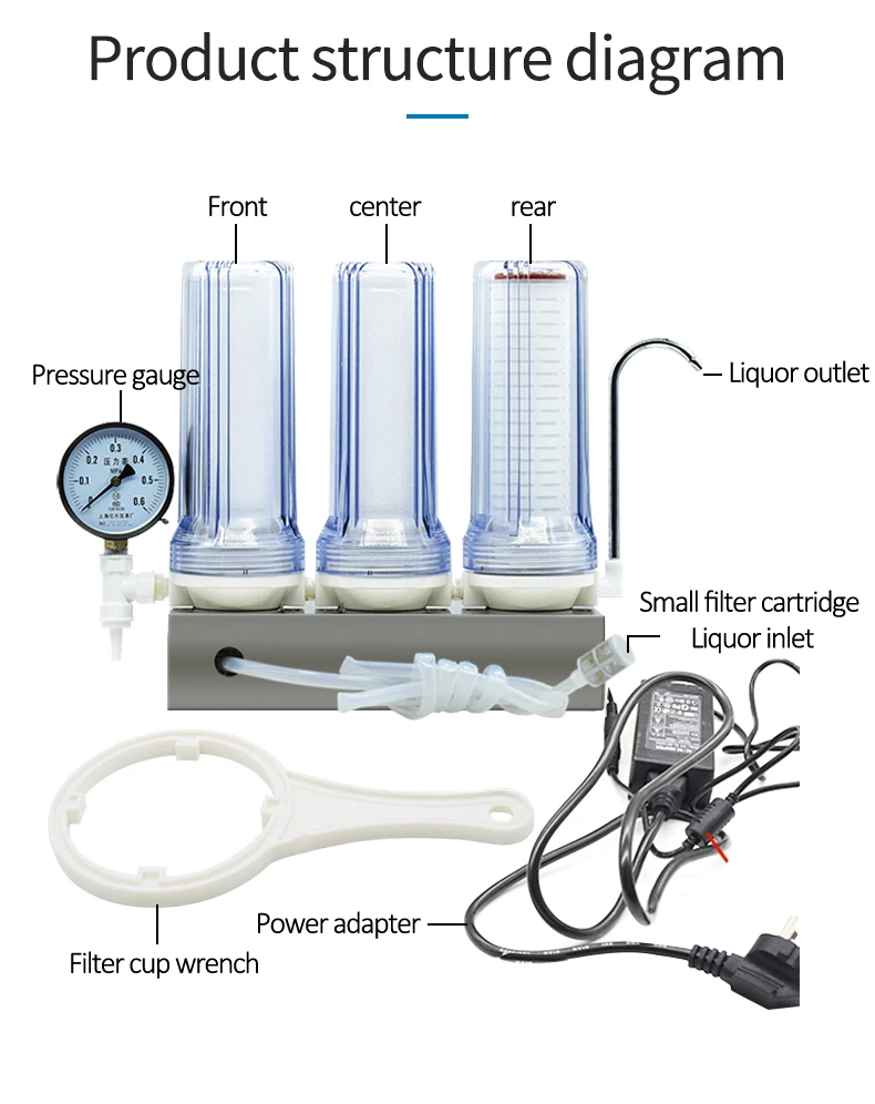 Household Wine Filter Small Precision Membrane Filtration Machine Liquor Fruit Wine Filtering Equipment Making Tools