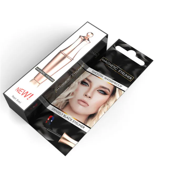 1 single eyeliner Магнитные накладные ресницы, магнитная подводка для глаз, 5 магнитов, натуральные Мягкие Накладные ресницы, водостойкие, долговечный комплект подводки для глаз - Цвет: 1 single eyeliner