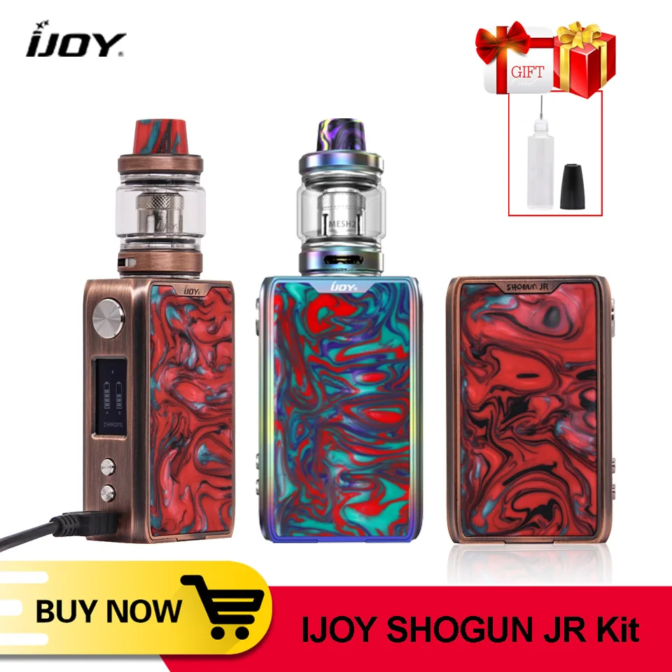 Original IJOY Shogun JR 4500mAh Vape Kit 126w TC caja Mod 0.2ohm de malla de bobina de juego de cigarrillos electrónicos del Smoant Pasito arrastrar 2