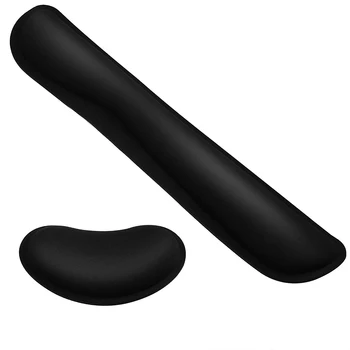 

Wrist Rest Pad Set For Different Environments Prevented Wrist Pain Memory Foam Wrist Support Ergonomic Shape Mouse Rest