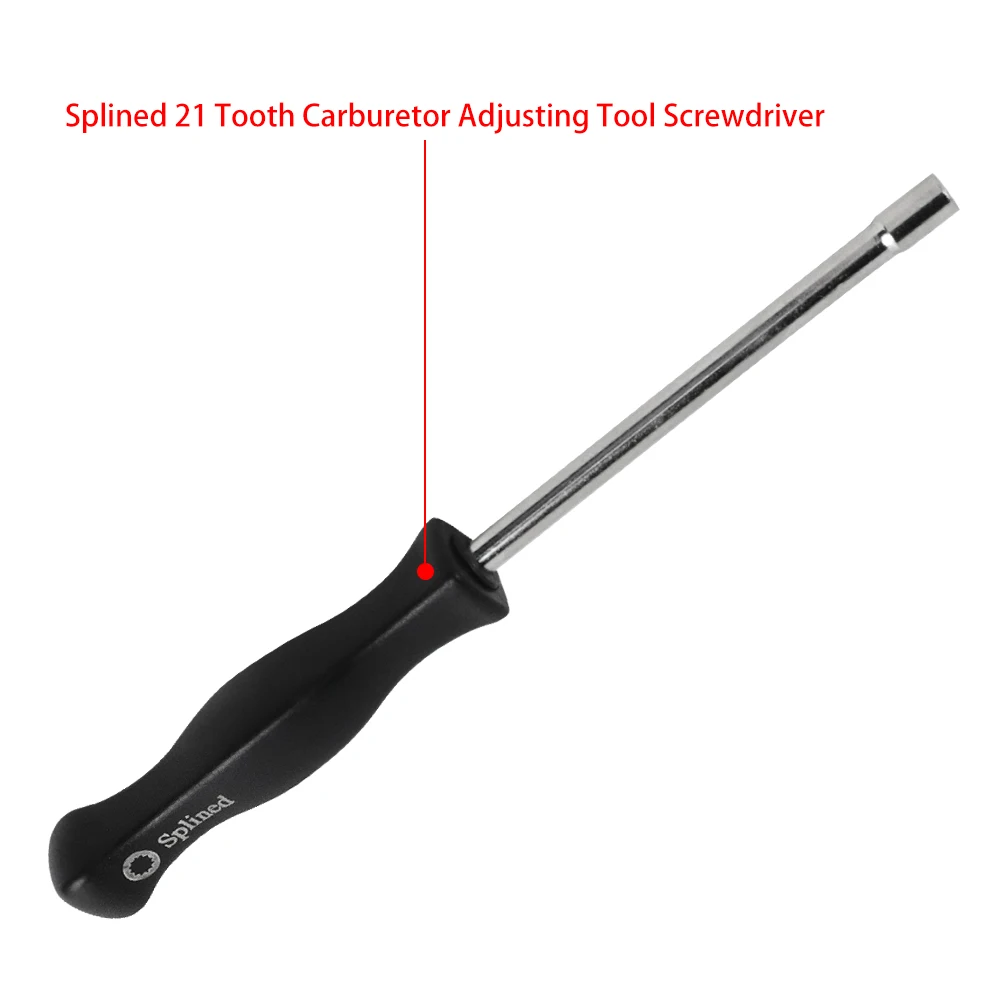 21 Teeth Spline Shaped Carburetor Adjustment Chainsaw Tool Screwdriver for Husqvarna 2 Cycle Echo Poulan Carb Service Tool