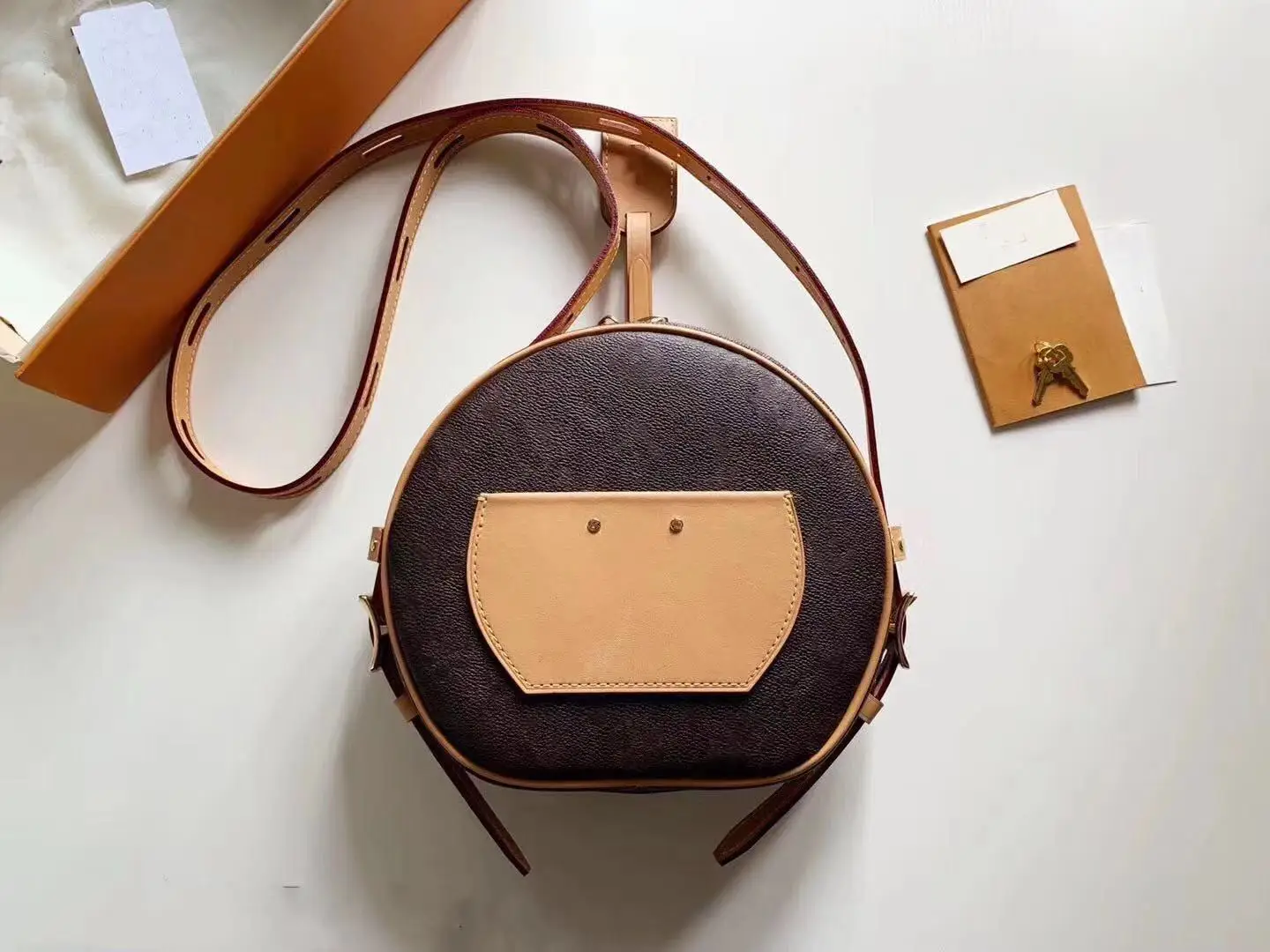 Высококачественная портативная круговая женская кожаная сумка, модная Женская Ручная сумка-мессенджер