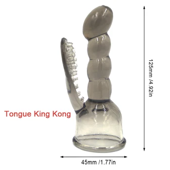 Head Covers AV Rod Head Cap Magic Wand Attachment AV Stick Vibrator Accessory Sex Shop Sex Toys For Couples Vibrator Cap 5