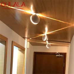 OULALA candelabros de pared para interiores, lámpara LED de aluminio, creativa, decorativa para el hogar, pasillo y pasillo