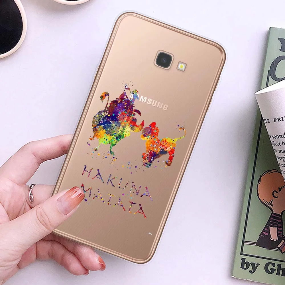 Мягкий ТПУ чехол с изображением короля льва пумбы акуны Матата для Samsung Galaxy J3, J5, J7 года 16 J4 J6 Plus Note 10 Pro силиконовый чехол - Цвет: T8642