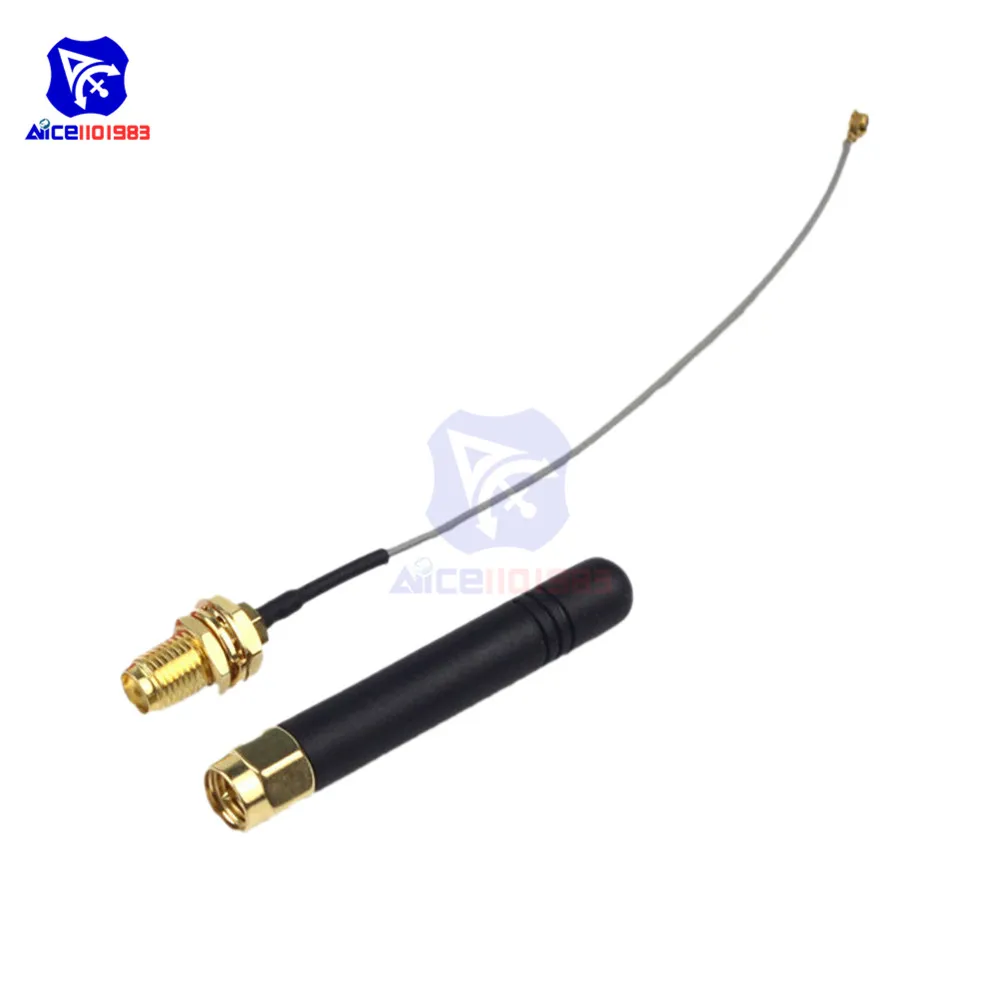Антенна diymore 2 4G IPEX-SMA для беспроводного модуля SIM800L GPRS SIM GSM | Электронные