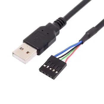 

Chenyang Motherboard 5Pin Female Header to USB 2.0 Male Adapter Cable Dupont USB 2.0 Extension Cable 50cm