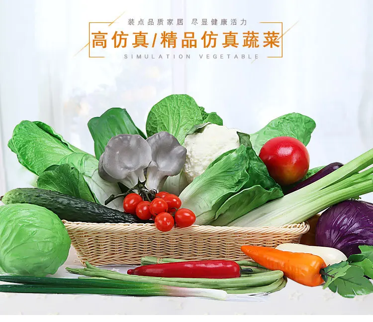 Christmas Decoration Fake Fruit Artificial Simulation Food Vegetables Fruit For Photography Props PU PVC Red Pepper Vegetables For Home Restaurant Kitchen Garden Decor QW170 (6)