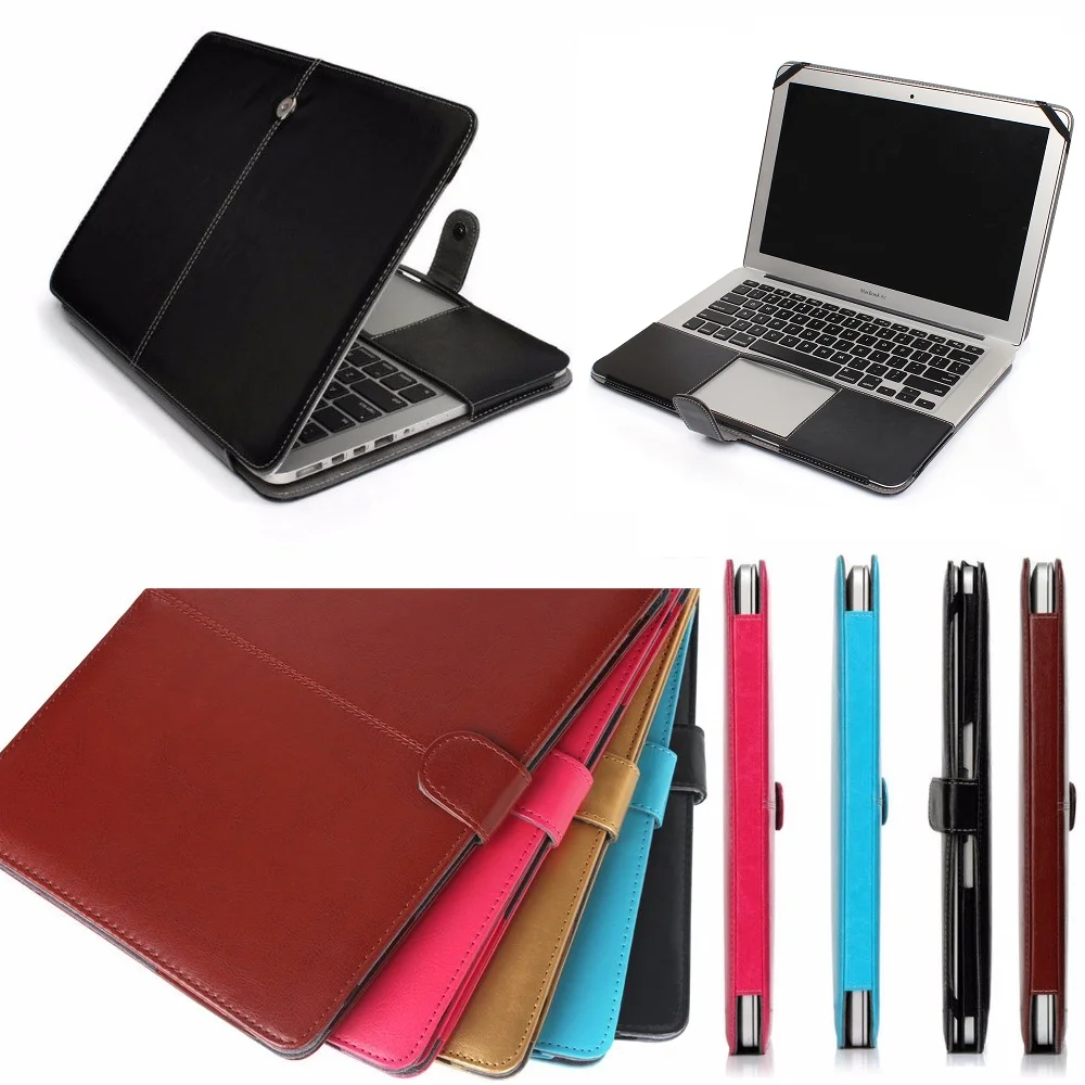Модный чехол из искусственной кожи для ноутбука Apple Macbook Pro Air Retina 11 12 13 15 дюймов