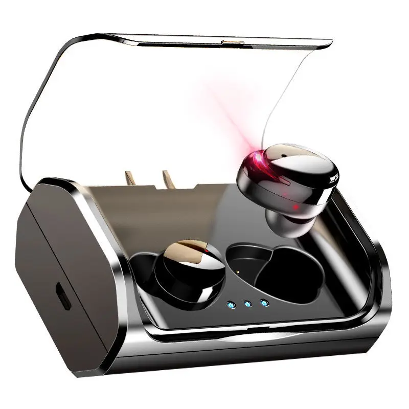 Powerful T8 wireless bluetooth 5 1 headset HIFI mini in ear sports running headset supports iOS Android mobile phone HD calls