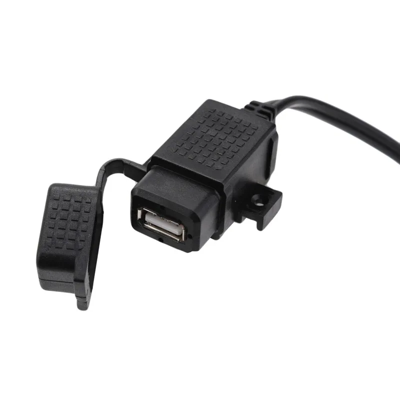 SAE к USB кабель адаптер водонепроницаемый USB зарядное устройство быстрый 2.1A порт со встроенным предохранителем для мотоциклов инструменты для ремонта велосипедов