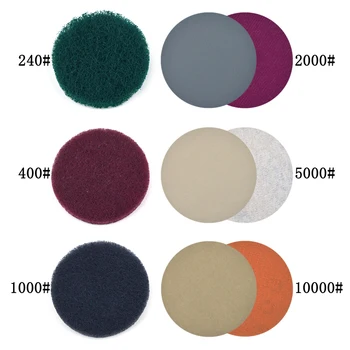 

Kit Sandpaper Pad Scouring Clotha Adapter Accessories Equipment Polishing