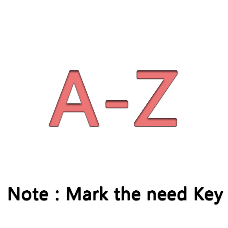 A1706 брелок с зажимом бабочки для MacBook Pro 1" 15" A1706 A1707 A1708 ключ США Великобритания с зажимом бабочки Замена - Цвет: A-Z key