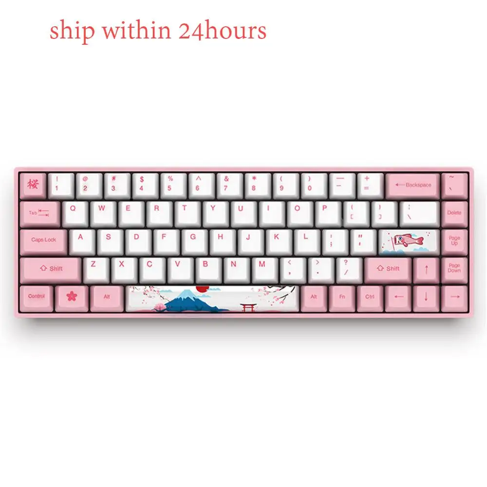 Оригинальная Механическая игровая клавиатура AKKO 3068 World Tour Tokyo 68 клавиш 85% PBT