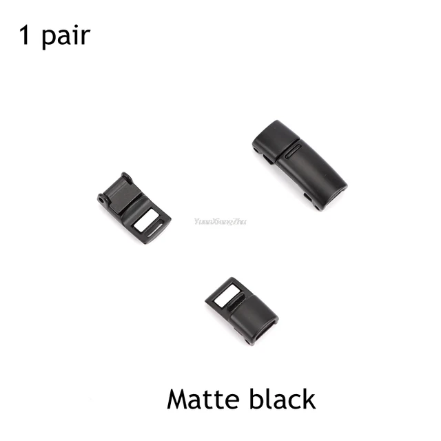 4pcs/1pair New Metal Shoelace Magnetic buckle Shoelaces magnetic Lock Shoes Accessories AF1 Sneaker Kits Metal Laces Buckle Matte black