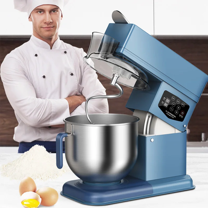 

500w Kitchen Stand Mixer 7L Commercial/Househould Electric Blender 16 Speed Gears with eggbeater 0-40mins Timing Pasta Maker