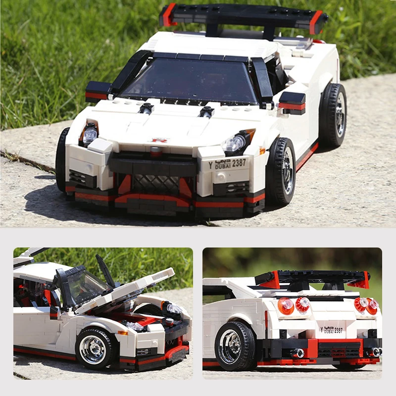 Форма King 13104, Креативная идея, серия Nismo Nissan GTR R35, совместимая техника, Moc-20518, блоки, кирпичи, игрушки, подарки для мальчика